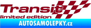 Samolepka Transit limited edition pravá bordó vínová