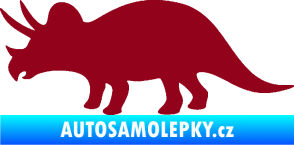 Samolepka Triceratops 001 levá bordó vínová