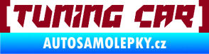 Samolepka Tuning car bordó vínová