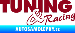 Samolepka Tuning racing 001 bordó vínová