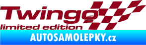 Samolepka Twingo limited edition pravá bordó vínová