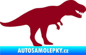 Samolepka Tyrannosaurus Rex 001 pravá bordó vínová