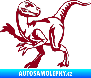 Samolepka Tyrannosaurus Rex 003 levá bordó vínová