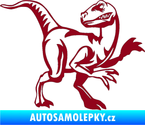 Samolepka Tyrannosaurus Rex 003 pravá bordó vínová