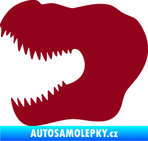 Samolepka Tyrannosaurus Rex lebka 001 levá bordó vínová