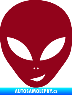 Samolepka UFO 003 pravá bordó vínová
