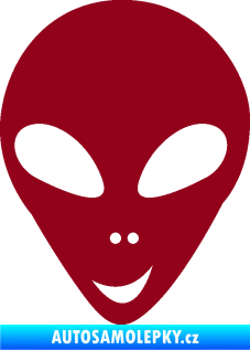 Samolepka UFO 004 levá bordó vínová