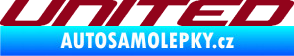 Samolepka United nápis bordó vínová