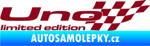 Samolepka Uno limited edition pravá bordó vínová