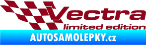 Samolepka Vectra limited edition levá bordó vínová