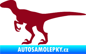 Samolepka Velociraptor 001 levá bordó vínová
