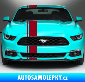 Samolepka Viper pruhy 2 cm + 15 cm bordó vínová