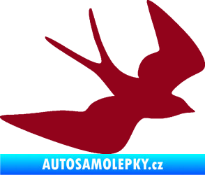 Samolepka Vlaštovka 001 pravá bordó vínová
