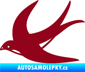 Samolepka Vlaštovka 004 levá bordó vínová
