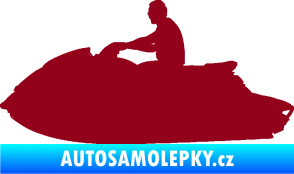 Samolepka Vodní skútr 003 levá bordó vínová
