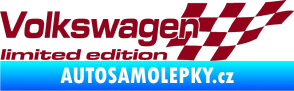 Samolepka Volkswagen limited edition pravá bordó vínová