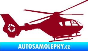 Samolepka Vrtulník 006 pravá bordó vínová