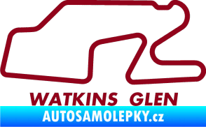Samolepka Okruh Watkins Glen International bordó vínová