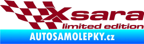 Samolepka Xsara limited edition levá bordó vínová