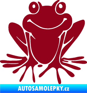 Samolepka Žába 008 pravá bordó vínová