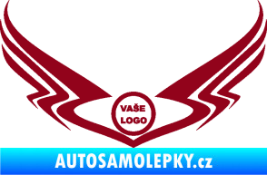 Samolepka Znak Tetování 003 bordó vínová