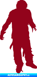 Samolepka Zombie 001 pravá bordó vínová