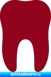 Samolepka Zub 001 stolička bordó vínová