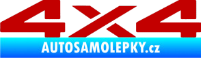 Samolepka 4x4 varianta 002 tmavě červená