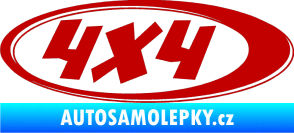 Samolepka 4x4 varianta 010 tmavě červená