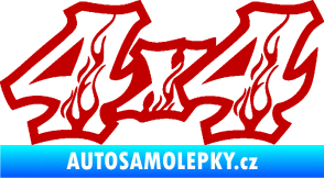Samolepka 4x4 varianta 021 tmavě červená