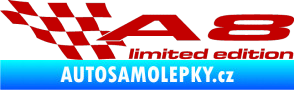 Samolepka A8 limited edition levá tmavě červená