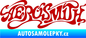 Samolepka Aerosmith 004 tmavě červená