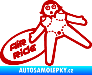 Samolepka Air ride jízda tmavě červená