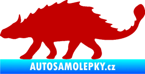 Samolepka Ankylosaurus 001 levá tmavě červená