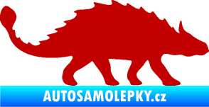 Samolepka Ankylosaurus 001 pravá tmavě červená