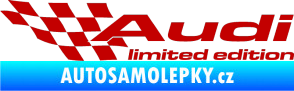 Samolepka Audi limited edition levá tmavě červená