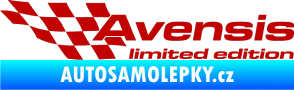 Samolepka Avensis limited edition levá tmavě červená