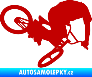 Samolepka Biker 001 pravá tmavě červená