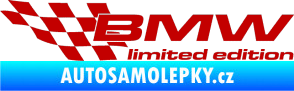 Samolepka BMW limited edition levá tmavě červená