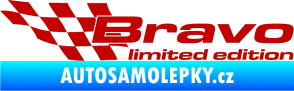 Samolepka Bravo limited edition levá tmavě červená