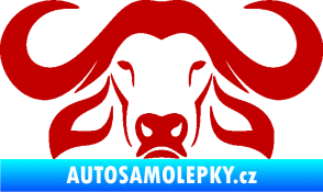 Samolepka Býk 015 tmavě červená