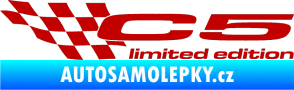 Samolepka C5 limited edition levá tmavě červená