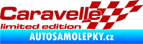 Samolepka Caravelle limited edition pravá tmavě červená