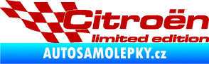 Samolepka Citroen limited edition levá tmavě červená