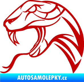 Samolepka Cobra 002 levá tmavě červená