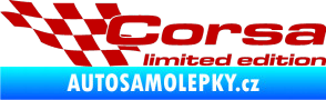 Samolepka Corsa limited edition levá tmavě červená