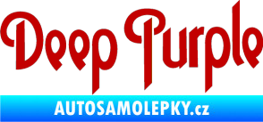 Samolepka Deep Purple tmavě červená