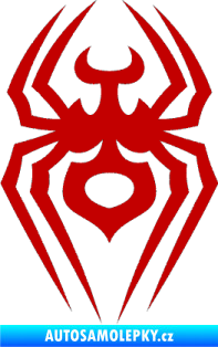 Samolepka Pavouk 008 tmavě červená