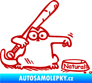 Samolepka Dolej natural pravá tmavě červená