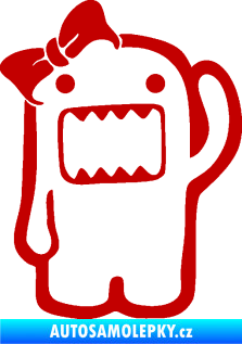 Samolepka Domo 011 levá girl tmavě červená